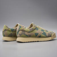 Zapatos hechos a mano de piel de vaca de primera capa con plataforma retro de camuflaje Forrest Gump - details 4