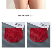 Sujetador De Talla Grande Para Mujer, Bragas De Encaje De Cintura Media, Ropa Interior Transparente, Sexy, Sueva y Cómodo - details 3
