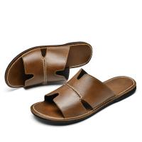 Novedad Verano 2024 Sandalias de Cuero para Hombre Zapatos Transpirables para Playa y Exteriores con Suela Plana y Abrecha - details 12