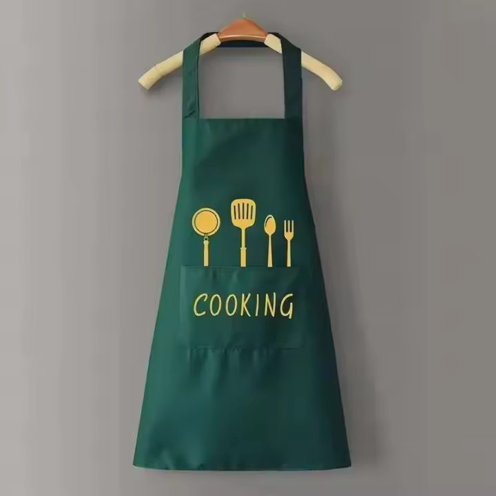 Cocina doméstica hombres mujeres a prueba de aceite impermeable cintura moda café monos delantal accesorios de cocina - 1