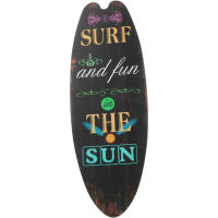 Tabla de surf colgante de madera para playa, decoración de pared de Bar Tropical temática de verano, bienvenido al Paraíso, letrero de puerta para habitación del hogar - details 17