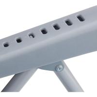 Plegable con Reposacabezas, Abrebotellas y Reposabrazos, Sintético-Acero, Gris - details 8