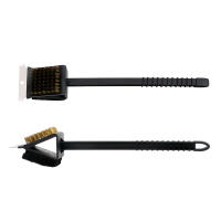 Cepillo de Alambre de Cobre 3-en-1 Herramienta de BBQ de Mango Largo para Limpieza de Parrilla y Horno - details 4