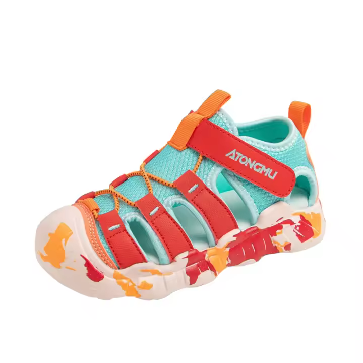 Nuevas Sandalias para Niñas Zapatos Deportivos Antideslizantes para Exteriores Material de Cuero - 1