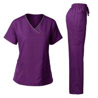 Uniforme quirúrgico de alta calidad para mujer, Tops y pantalones de Spa para salón de belleza clínico de Hospital, conjuntos de uniformes médicos para enfermería. - details 19
