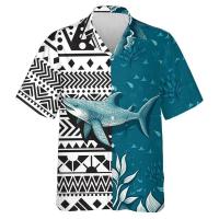 Ropa de playa hawaiana para hombre con estampados de animales interesantes, camisa con cuello de surf Aloha, vacaciones, manga corta, Hola - details 6
