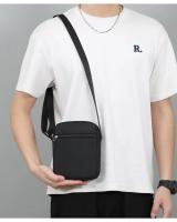 Mini bolso cruzado informal Simple para hombre, bolso de hombro pequeño de nailon para hombre, bandolera lateral Oxford negra, bolso de pecho para marido - details 4