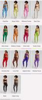 Conjunto de Dos Piezas Suave de Mantequilla Traje de Entrenamiento Bodysuit de Gimnasio - details 2