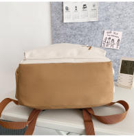 Mochila de los hombres y las mujeres casual simple y versátil pareja mochila colores contrastantes de gran capacidad junior escuela secundaria estudiante mochila - details 34