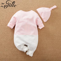 Mono de algodón para recién nacido Kawaii para bebé y mamelucos y sombrero - details 8