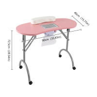 Mesa de Manicura Portátil Ventosa, Plegable, 3 Bolsas de Vacío para Cuidado de Uñas - details 1