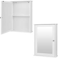 Mueble Espejo Mueble Pared baño Espejo Estante Mueble Joyero Mara 42 x 58,5 x 12 cm Blanco - details 3