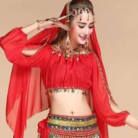 Tops brillantes con cuentas de lentejuelas en el vientre, disfraces de baile sexys, disfraces con flecos para festivales, discotecas, fiestas, Tailandia, India y Arabia - details 21