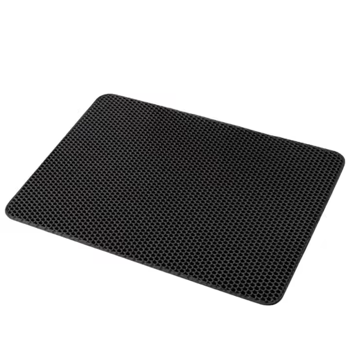 Alfombra de Arena para Gatos 40x50 cm Diseño de Panal de Abeja Bonito Impermeable, Fácil de Limpiar - 1