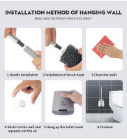 Cepillo De Limpieza De Inodoro Con Mango Largo De Silicona Cepillo De Baño Flexible Para Limpieza Del Inodoro Eco-amigable - details 8