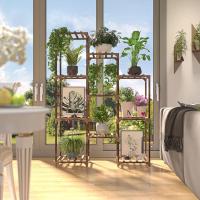 Soporte de Maceta Grande Altura 10 Estante de Varios Niveles para Jardín Interior y Exterior - details 5