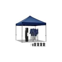 Carpa Plegable 3x3m Cenador de Jardín Impermeable para 8-10 Personas con Ventilación y Bolsa de Transporte Ideal para Playa y Camping Blanco - details 8