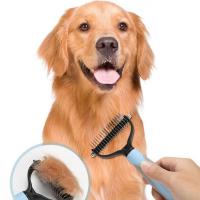 Peine para mascotas Peine de nudo abierto de doble cara Limpieza y belleza Peine para gatos Peine para perros y mascotas - details 1