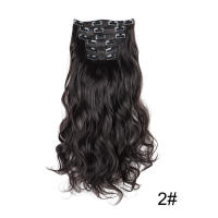 Peluca Cómoda y Transpirable Ajustable para Mujeres Juego de Extensiones de Cabello de 6 Piezas, 16 Clips para Europa, América, Cabello Largo y rizado para Comercios Exteriores, Adecuado para Viajes de Fiesta - details 5