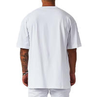 Oversized Loose Half Sleeve T-shirt Mens Dropped Shoulder Cotton Fitness T Shirt Men Summer Gym Bodybuilding Workout Tops Tees - details 11