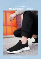 2024 Nueva tendencia deportiva para hombres Zapatos perezosos de un solo paso de malla Flyknit de gran tamaño para primavera/verano para hombres - details 6