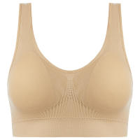 Sujetador deportivo de color sólido para mujer, top de fitness, gimnasio, yoga, entrenamiento atlético, suave, acolchado - details 35