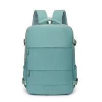 Mochila ligera para mujer, mochila escolar portátil de gran capacidad para estudiantes, mochila impermeable de viaje para ordenador portátil de color sólido - details 9