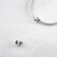 Pulsera de plata con cadena de seguridad de circonita brillante para la fabricación de joyas - details 4