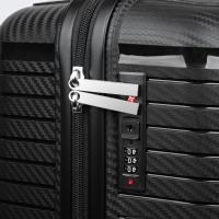 ARYVIE PPN19 Maleta de Cabina 55*36*23 cm, Material Polipropileno Ligero y Resistente con Cremallera a Prueba de Explosiones y Gama de Aluminio, Cerradura de 3 dígitos, Ruedas Silenciosas 360º Dobles Giratorias. - details 5