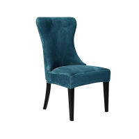Funda de Silla de Comedor Suave Cubierta Elástica de Color Sólido con Espalda Alta - details 0