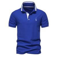 polos hombre manga corta ropa hombre día del padre Polos de algodón para hombre Polos de manga corta con bordado de jirafa para hombre Polos de diseño de marca de alta calidad Ropa para hombre - details 6