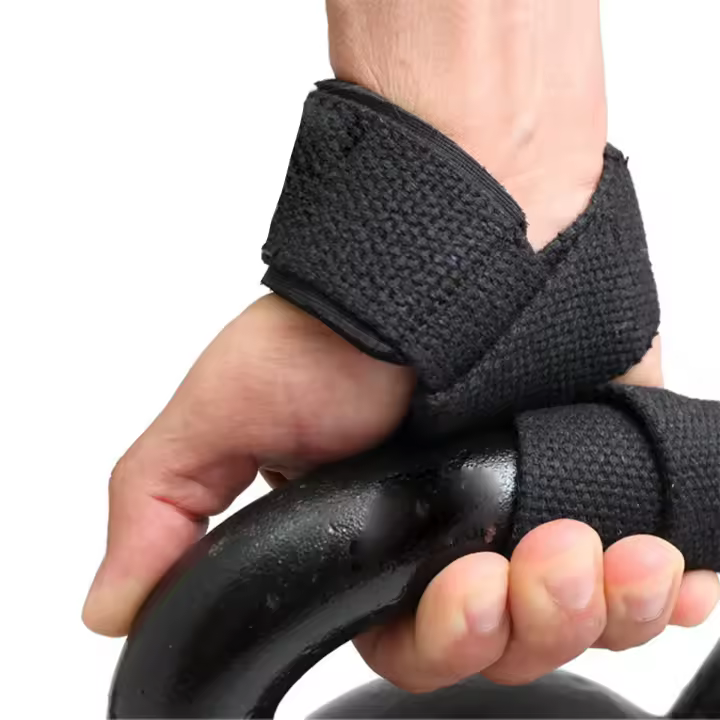 2pcs Gym Power Training Lifting Straps Weightlifting Wrist Weight Belt Bodybuilding Gloves - 1