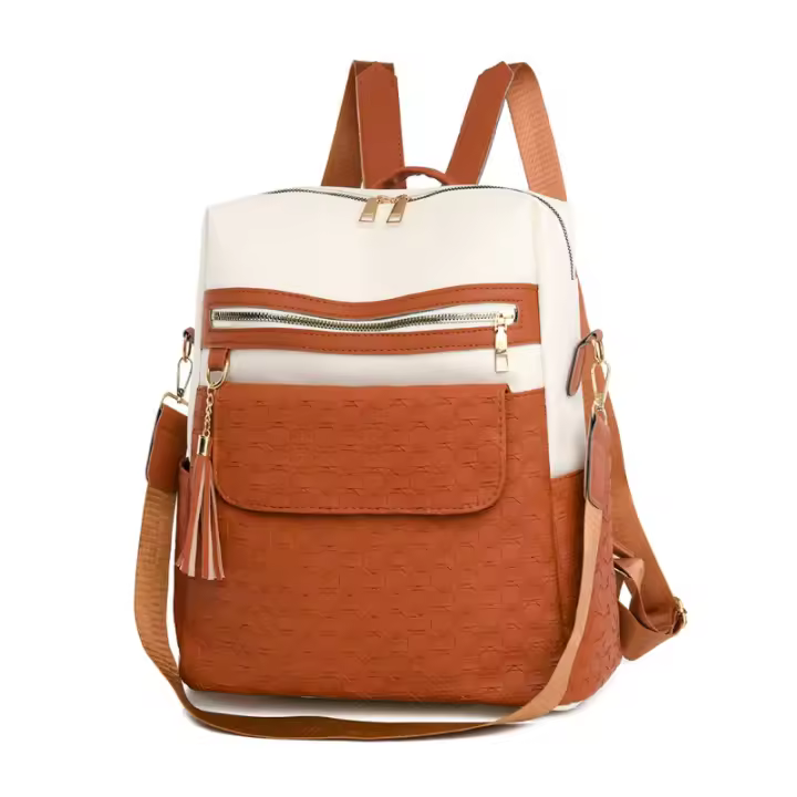 Nueva mochila para mujer con estampado de diamantes, moda simple y versátil, que mejora la calidad de la mochila de gran capacidad. - 1