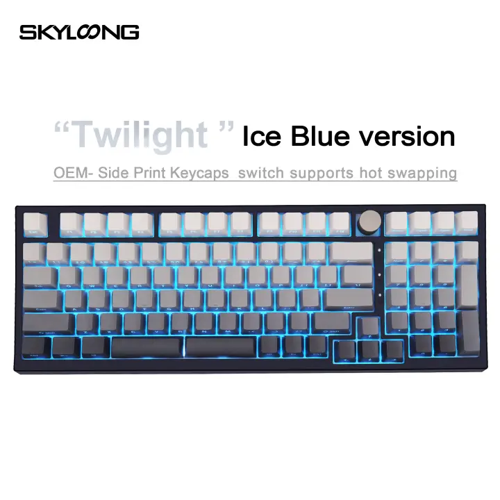 SKYLOONG GK980 QMK/VIA Teclado de Juegos Mecánico Retroiluminado RGB Intercambiable con USB - 1