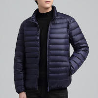 Chaqueta ligera de plumón de pato para hombre, abrigo informal de marca a la moda, relleno de plumón de pato blanco, invierno, 2024, nuevo, 90% - details 8