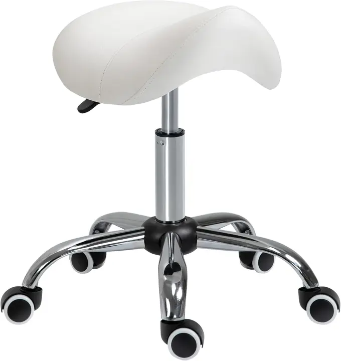 Taburete Giratorio Cósmico con Altura Ajustable Taburete de Escritorio con Ruedas Carga de 120kg - 1