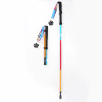 Bastones Trekking Trail y de Paseo - Cuatro Secciones Plegables, Aleación 7075 Ultraligera, Absorbentes de Choque, Ideal para Senderismo y Aventuras al Aire Libre - details 1