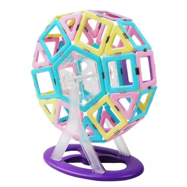 86 piezas de bloques de construcción de imanes de ladrillo magnético juego de diseñadores de bloques de construcción educativos juguetes infantiles juegos infantiles juego de niñas regalo - 1