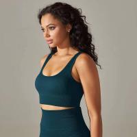 Sujetadores deportivos sin costuras para mujer, ropa interior a prueba de golpes para correr en el gimnasio, top corto, sujetador de yoga transpirable - details 22
