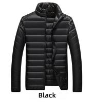 Chaqueta impermeable informal para hombre, chaqueta acolchada ligera portátil para exteriores, otoño e invierno, plumón de pato blanco ultraligero - details 9