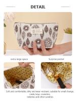 Bolsa de Cosméticos de Lona Portátil Estilo Estudiantil con Caracteres - details 4
