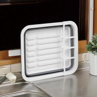 Estante de secado de platos plegable, estantes de almacenamiento, escurridor de platos portátil, campistas de cocina, remolque de viaje, ahorro de espacio - details 2