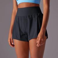 Pantalones cortos transpirables de cintura alta para mujer, pantalón corto para gimnasio, correr, tenis, doble cara, antibrillo, pantalones cortos deportivos informales - details 10