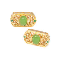 Pulseras de Abalorios Nepalaesas Estilo Vintage de Metal Dorado Mate 5PCS Accesorios de Joyería DIY - details 30