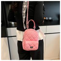 2025 nuevo Xiaoxiangfeng rombo cadena mochila bolsa mujer simple usted portátil pequeña mochila - details 24