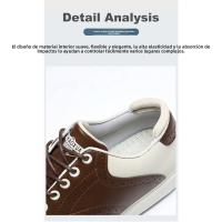 Zapatos de Golf Profesionales para Hombres Deportivos Casuales Antideslizantes Impermeables de Cuero Nuevos Zapatos de Golf - details 4