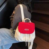 Mochila con cordón de Color sólido para regalo, bolso escolar de nailon de secado rápido para estudiantes, bolso de hombro de gran capacidad de estilo coreano para exteriores - details 19