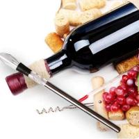 Decantador de botellas con varilla de enfriamiento 4 en 1, accesorios de acero inoxidable para entusiastas del vino masculinos y femeninos - details 1