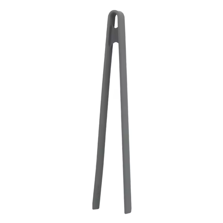 Pinzas antideslizantes para pan, pinzas para servir, barbacoa, ensalada, mango largo, pinza para carne, utensilios de cocina para el hogar, gris - 1