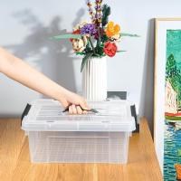 Caja de Almacenamiento de Plástico Transparente Segura y Duradera 90L*4 Diseño Apilable Resistente - details 28